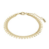 Pilgrim Bloom Set of 2 Layering Bracelets, Gold
