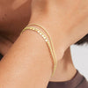 Pilgrim Bloom Set of 2 Layering Bracelets, Gold