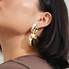 Pilgrim Bloom Statement Earrings, Gold