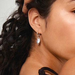 Pilgrim Breeze Earrings, Silver
