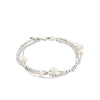 Pilgrim Breeze Set of 3 Layering Bracelet, Silver