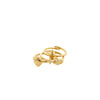 Pilgrim Breeze Set of 3 Adjustable Rings, Gold