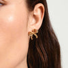 Pilgrim Cassian Bow Earrings, Gold