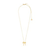 Pilgrim Cassian Bow Necklace, Gold