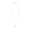 Pilgrim Cassian Bow Necklace, Silver