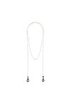 Pilgrim Cat Deco Sunglasses Chain, Silver