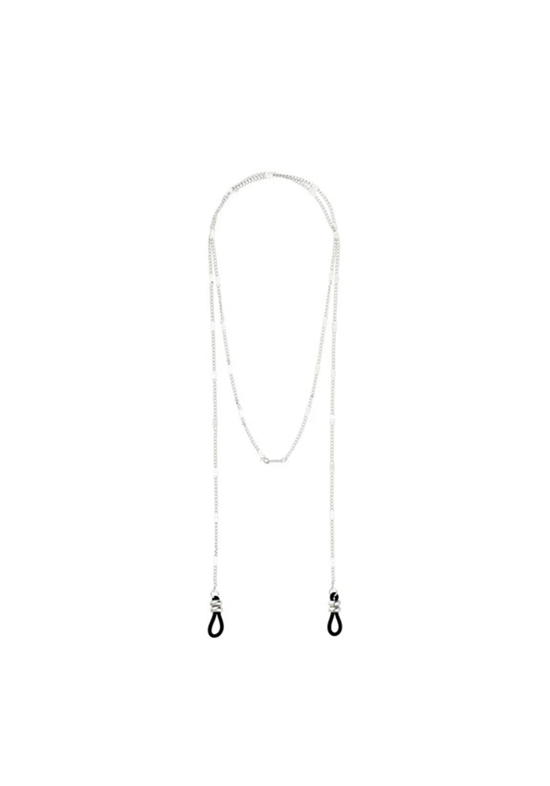 Pilgrim Cat Deco Sunglasses Chain, Silver