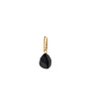 Pilgrim Charm Black Agate Pendant Charm, Gold