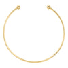 charm choker gold plated