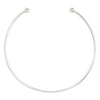 Charm choker silver plated