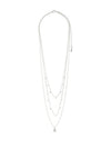 Pilgrim Chayenne 3 in 1 Slim Chains Necklace Set, Silver