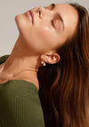 Pilgrim Chayenne Crystal Hoop Earrings, Gold