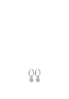 Pilgrim Chayenne Crystal Hoop Earrings, Silver