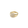 Pilgrim Cindy Adjustable Crystal Ring, Gold