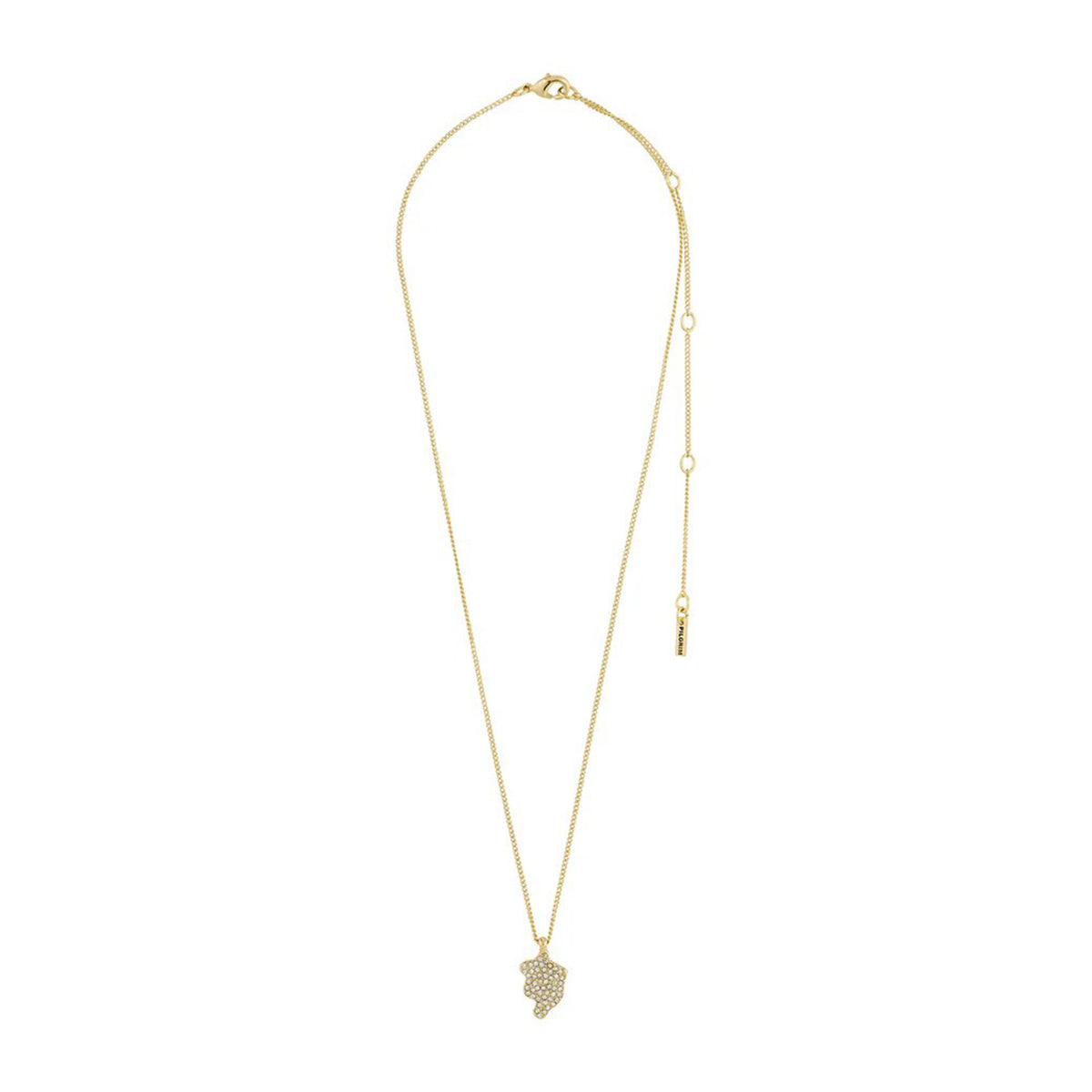 Pilgrim Connect CZ Pendant Necklace, Gold