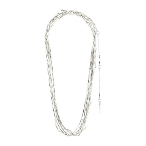 Pilgrim Connect Melon Seed Link Necklace, Silver