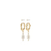 Pilgrim Constance Pearl Set of 2 Earrings, Gold
