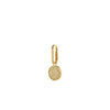 Charm crystal coin pendant