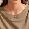 Pilgrim Daisy Cross Pendant Necklace, Silver