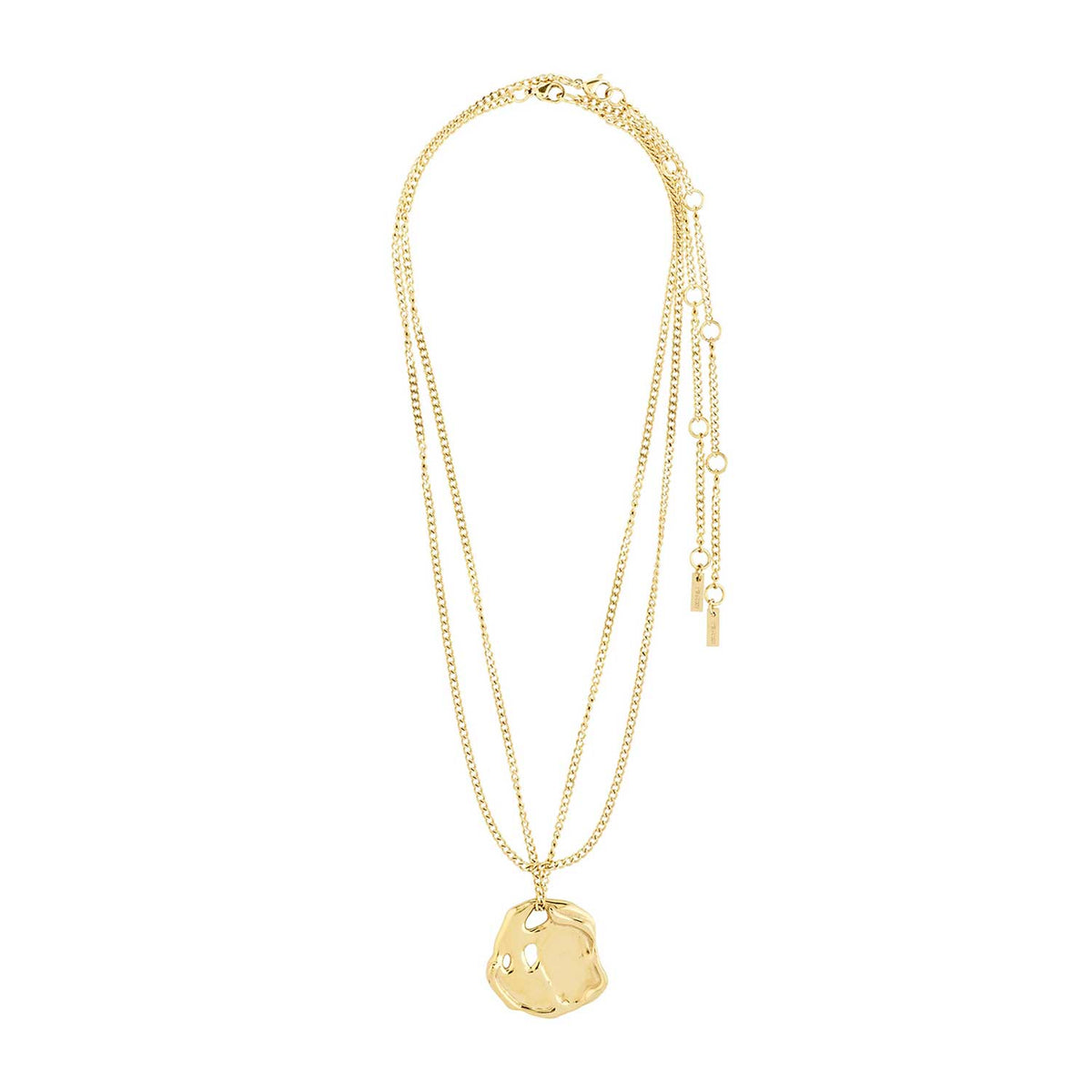 Pilgrim Dawn Double Layer Necklace, Gold