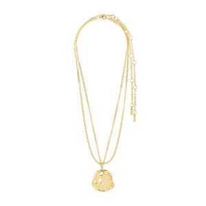 Pilgrim Dawn Double Layer Necklace, Gold