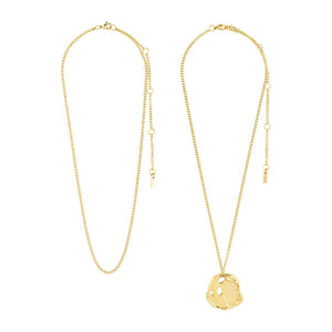 Pilgrim Dawn Double Layer Necklace, Gold