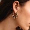 Pilgrim Dawn Hoop Earrings, Gold