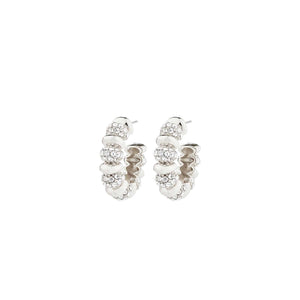 Pilgrim Delphine Earrings, Silver
