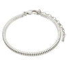 Pilgrim Dominique Square Snake Bracelet, Silver