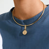 Pilgrim Dove Coin Pendant Charm, Gold