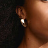 Pilgrim Dune Chunky Earrings, Gold