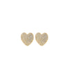 Pilgrim Dune Heart Earrings, Gold