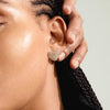 Pilgrim Dune Heart Earrings, Gold