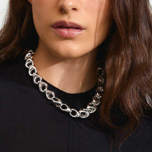 Pilgrim Dune Necklace, Silver