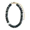 Pilgrim Eclipse Chunky Beaded Necklace, Charcoal & Gold