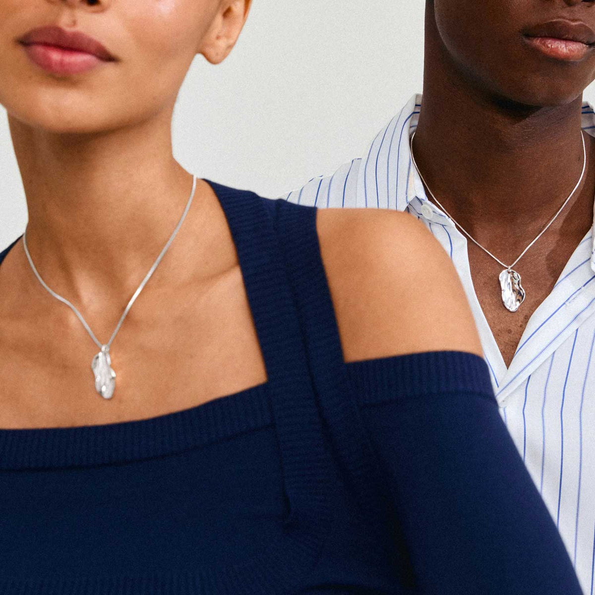 Pilgrim Eclipse Necklace, Silver
