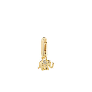 Pilgrim Elephant Pendant Charm, Gold