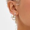 Pilgrim Eliyah Earrings, Silver