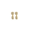 Pilgrim Ember Drop Earrings, Gold