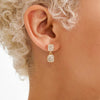 Pilgrim Ember Drop Earrings, Gold