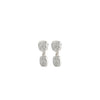 Pilgrim Ember Drop Earrings, Silver