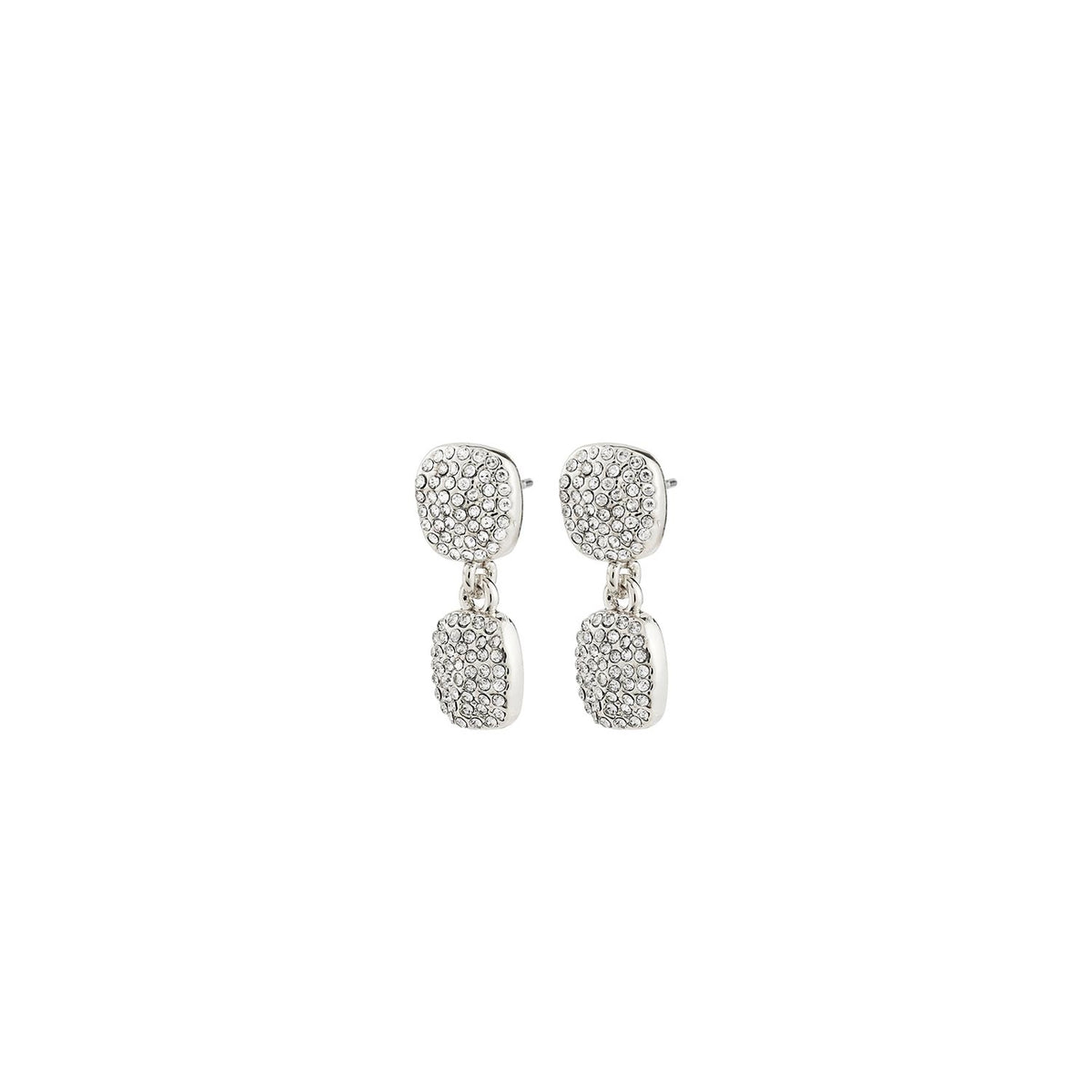 Pilgrim Ember Drop Earrings, Silver