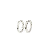 Pilgrim Ember Hoop Earrings, Silver