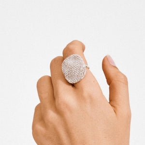 Pilgrim Ember Adjustable Ring, Silver
