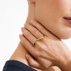 Pilgrim Evon Double Adjustable Ring, Gold