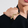 Pilgrim Feel Wave Bangle, Gold