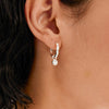 Pilgrim Fire Hoop Earrings, Silver