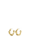 Pilgrim Flow Nordic Design Hoops, Gold