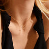 Pilgrim Flynn Cross Necklace, Gold