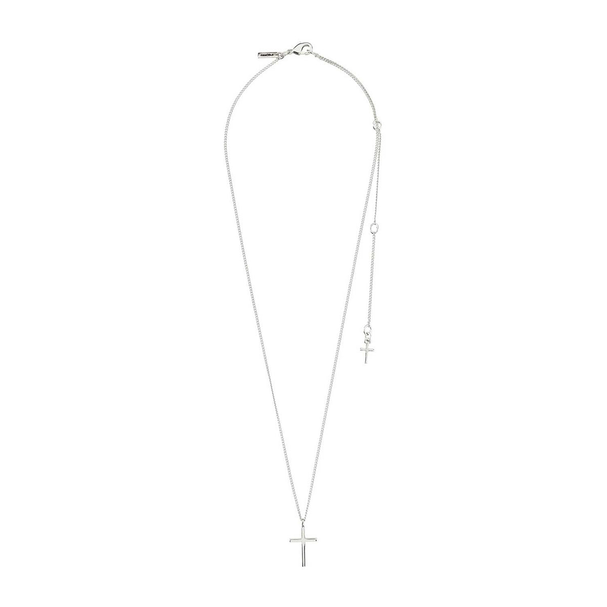 Pilgrim Flynn Cross Necklace, Silver